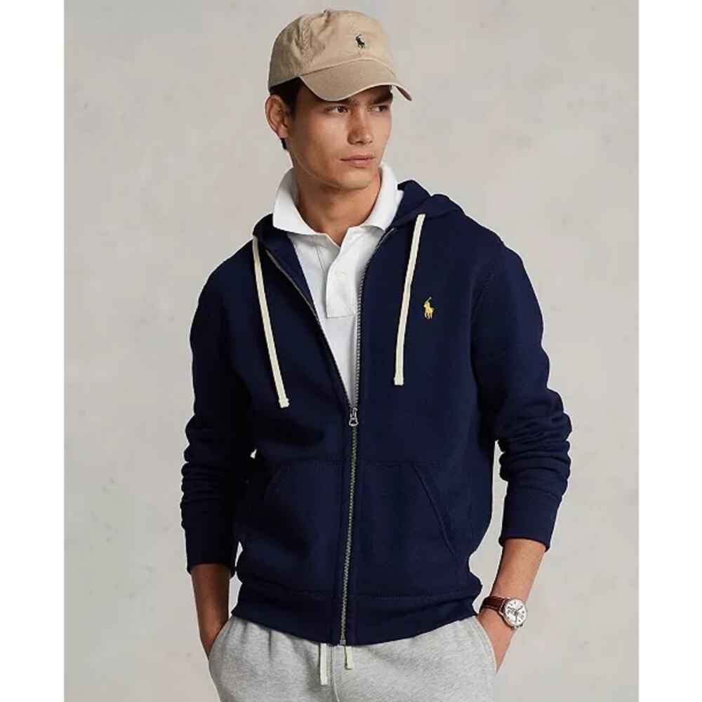 Polo Ralph Lauren‎ Signature Fleece Hoodie Cruise Navy Men’s - Size Medium